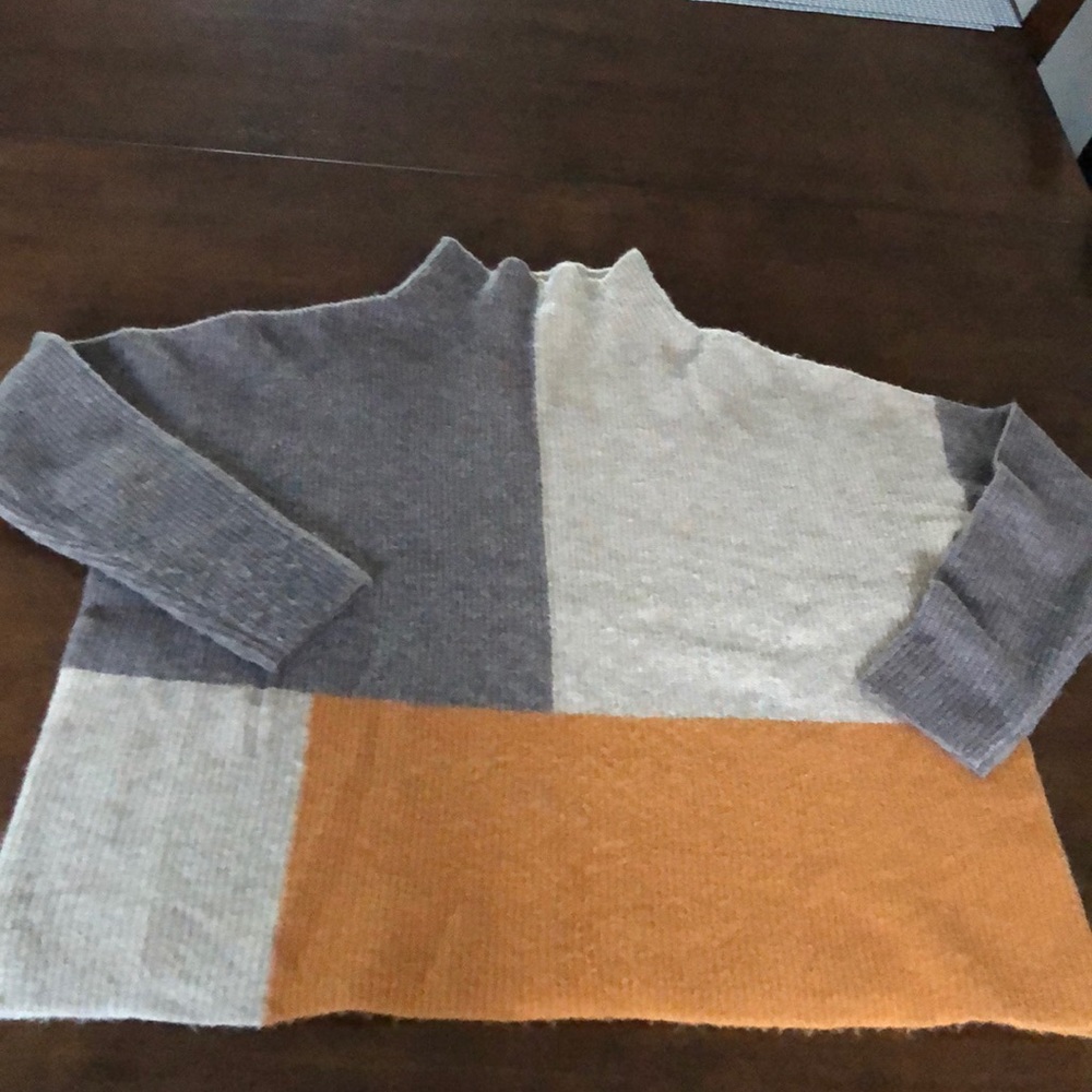 Sisters turtleneck oversized sweater #D
